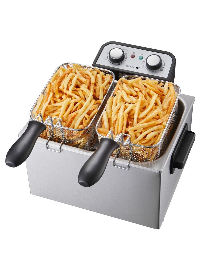 دوتس قلاية زيت مع مؤقت 30 دقيقة، بقدرة 2480-2950  واط 5.0 لتر مع سلة للاستخدام المنزلي، مع نافذة عرض، مقلاة عميقة كهربائية، سلة قلي مدمجة ومقبض-CFD1033T5 - Image 3